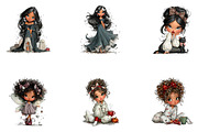Coquette Halloween Ghost, a Seasonal Illustration by CreationArt (Thumbnail 3 of 5)