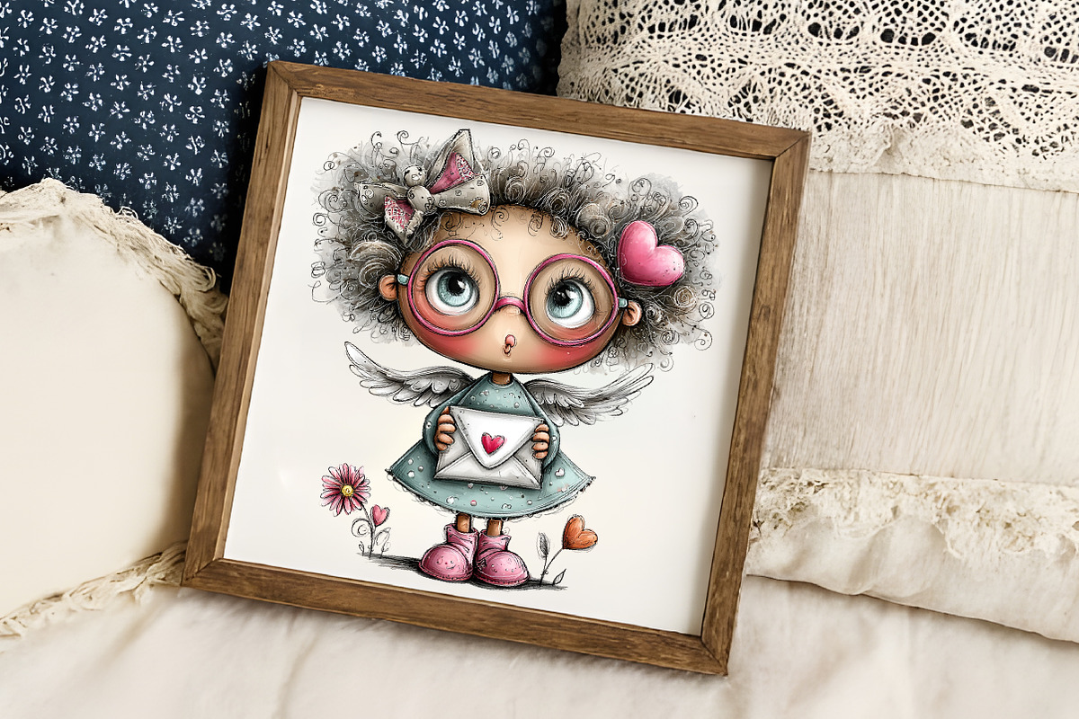 Dreamy Cupids Whimsical Valentine Se, an Illustration by RobertsArt (Photo 4 of 7)