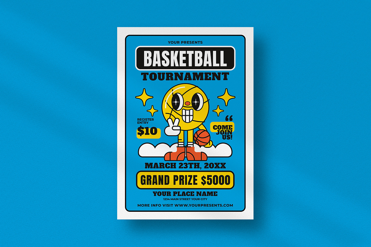 Basketball Tournament Flyer, a Flyer Template by lilyshop