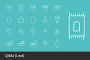 Over 100 Islamic Icons Set, an Outline Icon by UX Monster (Thumbnail 4 of 14)
