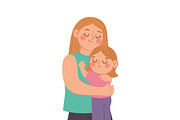 Mother and Child Moments Vector, a Person Illustration by CreartiveDesign (Thumbnail 5 of 10)