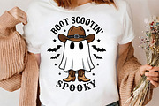 Cowboy ghost with boots, a Seasonal Illustration by CrexoraLab (Thumbnail 3 of 4)
