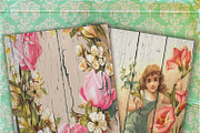 Shabby Chic Wood floral paper, a Texture Graphic by DidiArtWorld (Thumbnail 3 of 4)