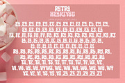 Retro Heart You - Love Heart Font, a Font by Airotype (Thumbnail 12 of 13)