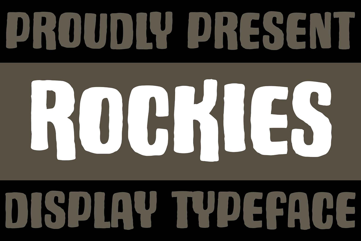 ROCKIES - Rough Display Font