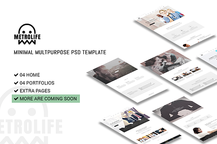 Metrolife Multipurpose PSD Template