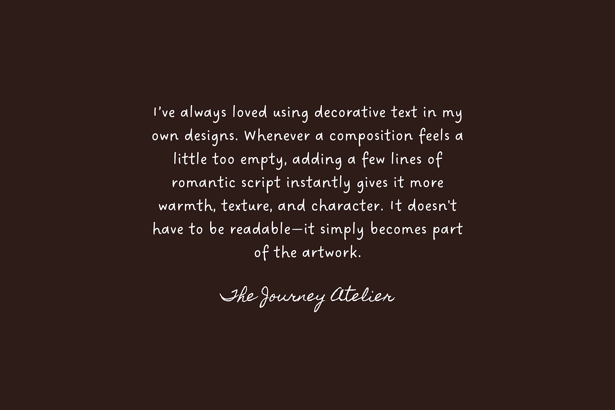 52+ Romantic Decorative Text Designs, an Object Graphic by The Journey Atelier (Photo 7 of 17)