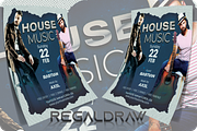 House Music Flyer, a Flyer Template by regalDRAW (Thumbnail 2 of 4)