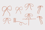 Ribbons & Bows Hand Drawn Accents, a Decorative Illustration by Margot + Co (Thumbnail 6 of 9)