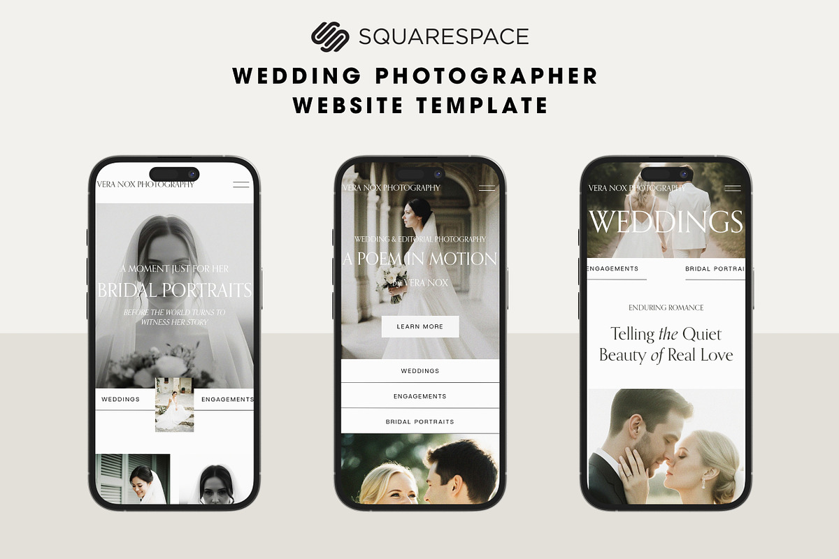 Squarespace Wedding Template, a Squarespace Template by Mockup Art Atelier (Photo 4 of 19)