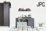 Kids Room Wall/Frame Mock Up 4, a Print Template by Whimsicality (Thumbnail 4 of 6)