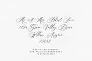 Malika and Anthony ModernCalligraphy, a Script Font by etigletters (Thumbnail 7 of 10)