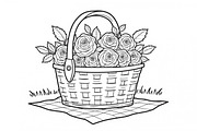 Flower Basket Bundle, an Illustration by musafir_fashion (Thumbnail 7 of 9)