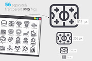 Hockey Line Icons Set, an Outline Icon by Voysla's Shop (Thumbnail 3 of 4)