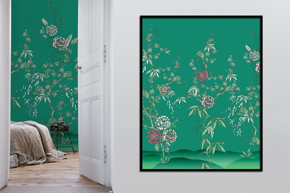 Chinoiserie Seamless Panoramas, an Illustration by Irina Dolgikh (Photo 2 of 17)