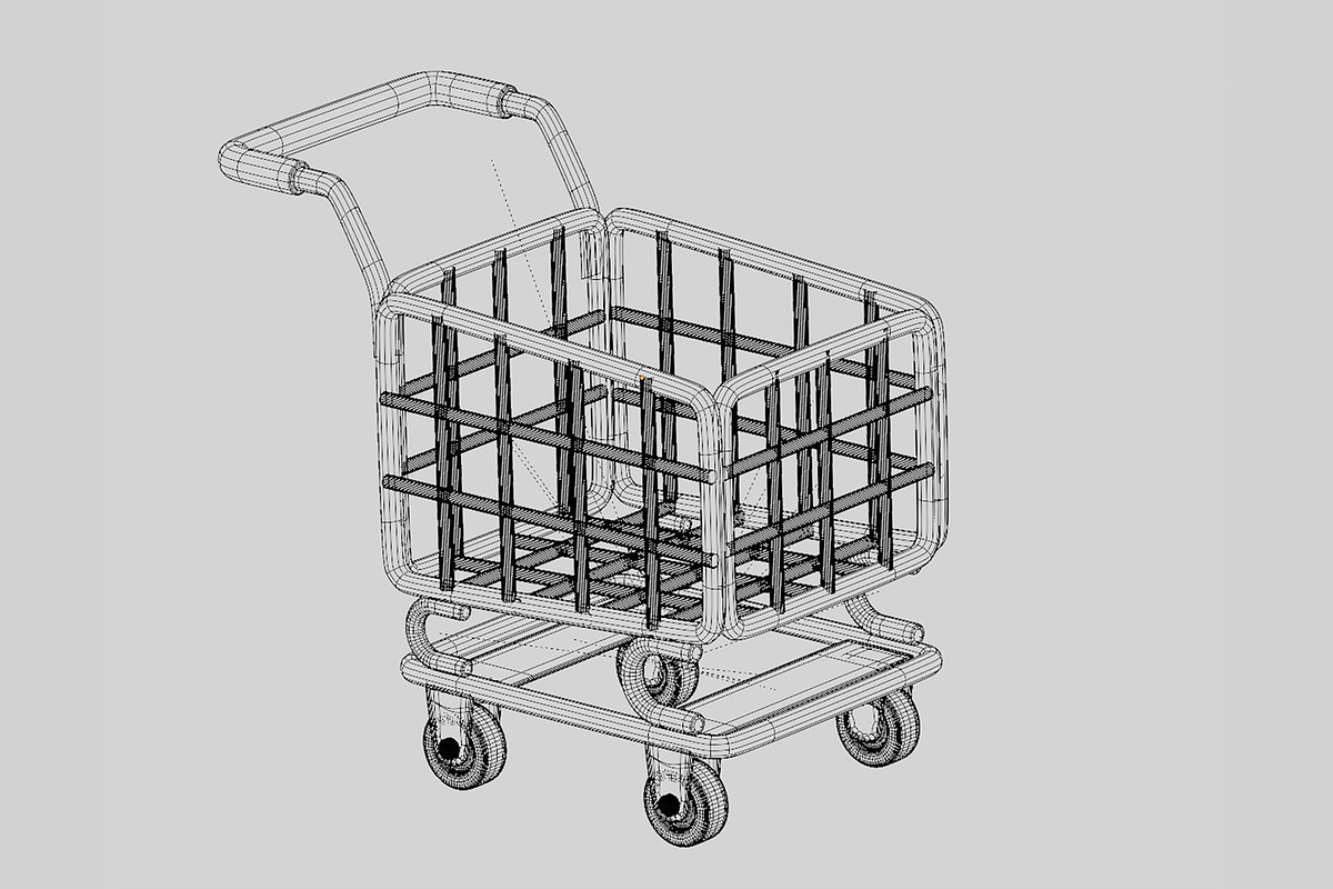 Shopping Cart, an Object 3D Model by fahad121 (Photo 7 of 8)