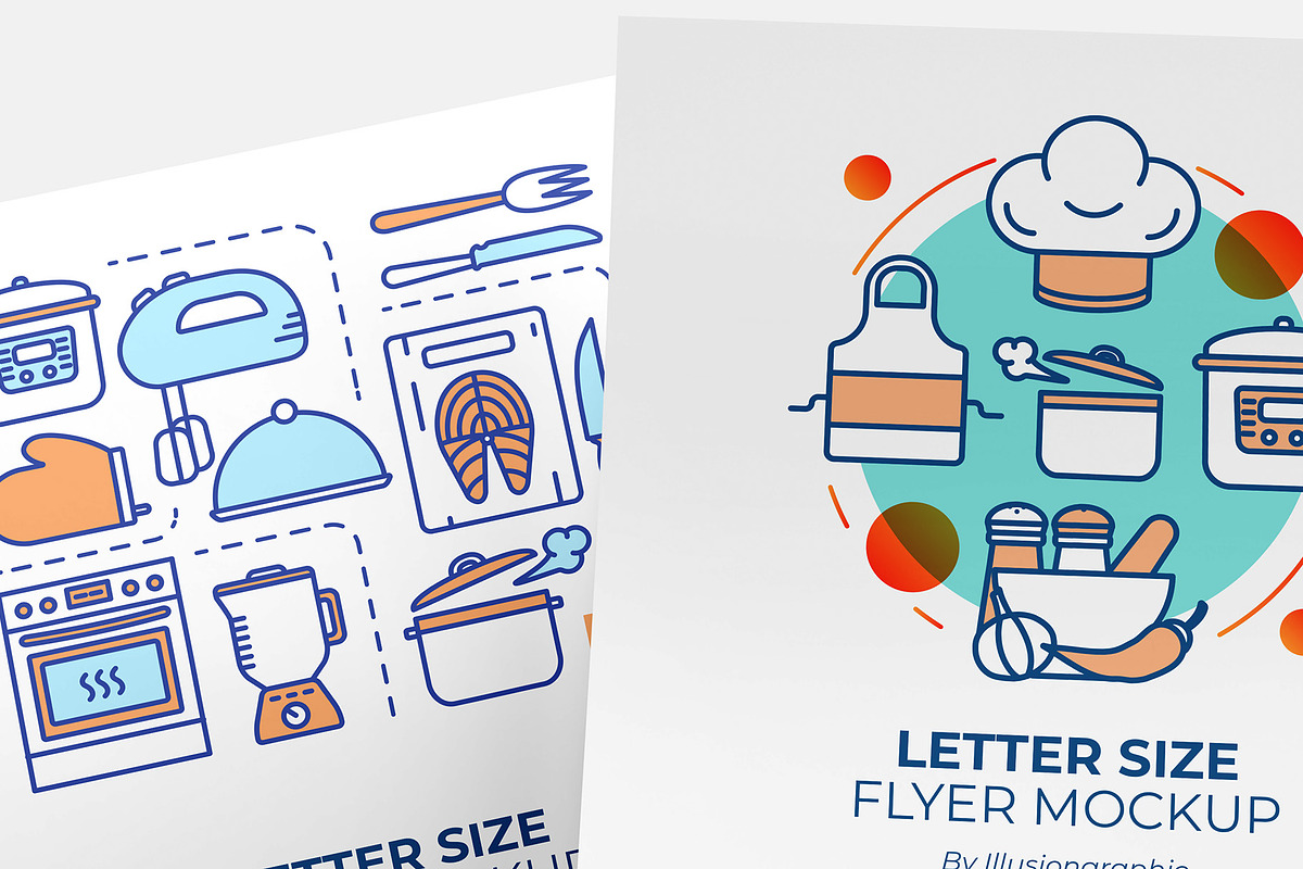 US Letter Size Flyer Mockup, an Advertising Mockup by Illusiongraphic (Photo 20 of 25)