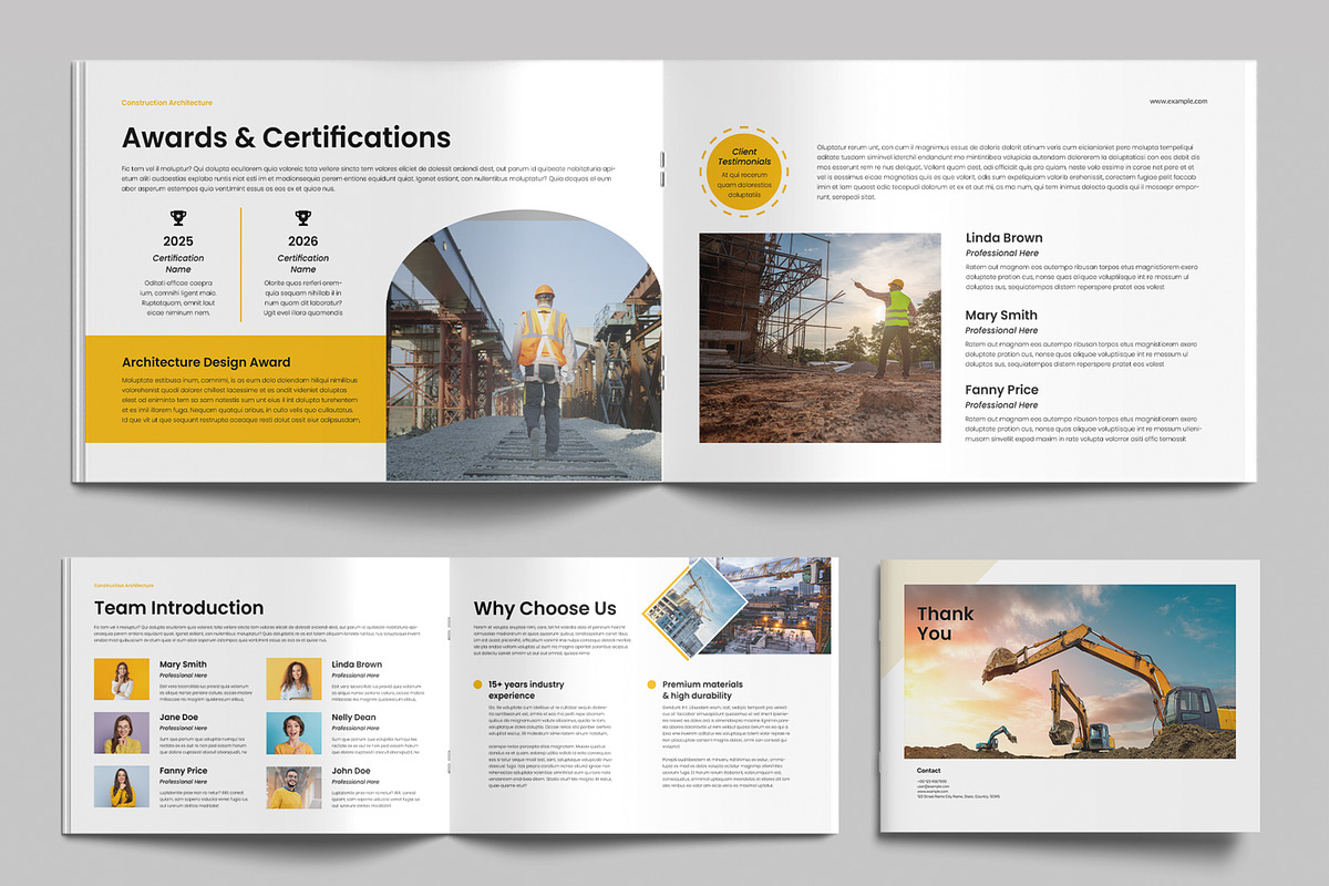 Architecture Construction Brochure, a Brochure Template by MightyDesign (Photo 6 of 9)