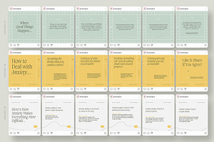 Anxiety Instagram Carousels