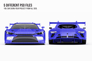 GT3 Race Car Performance Coupe Set, an Advertising Mockup by Halal Graphic Studio (Thumbnail 8 of 12)
