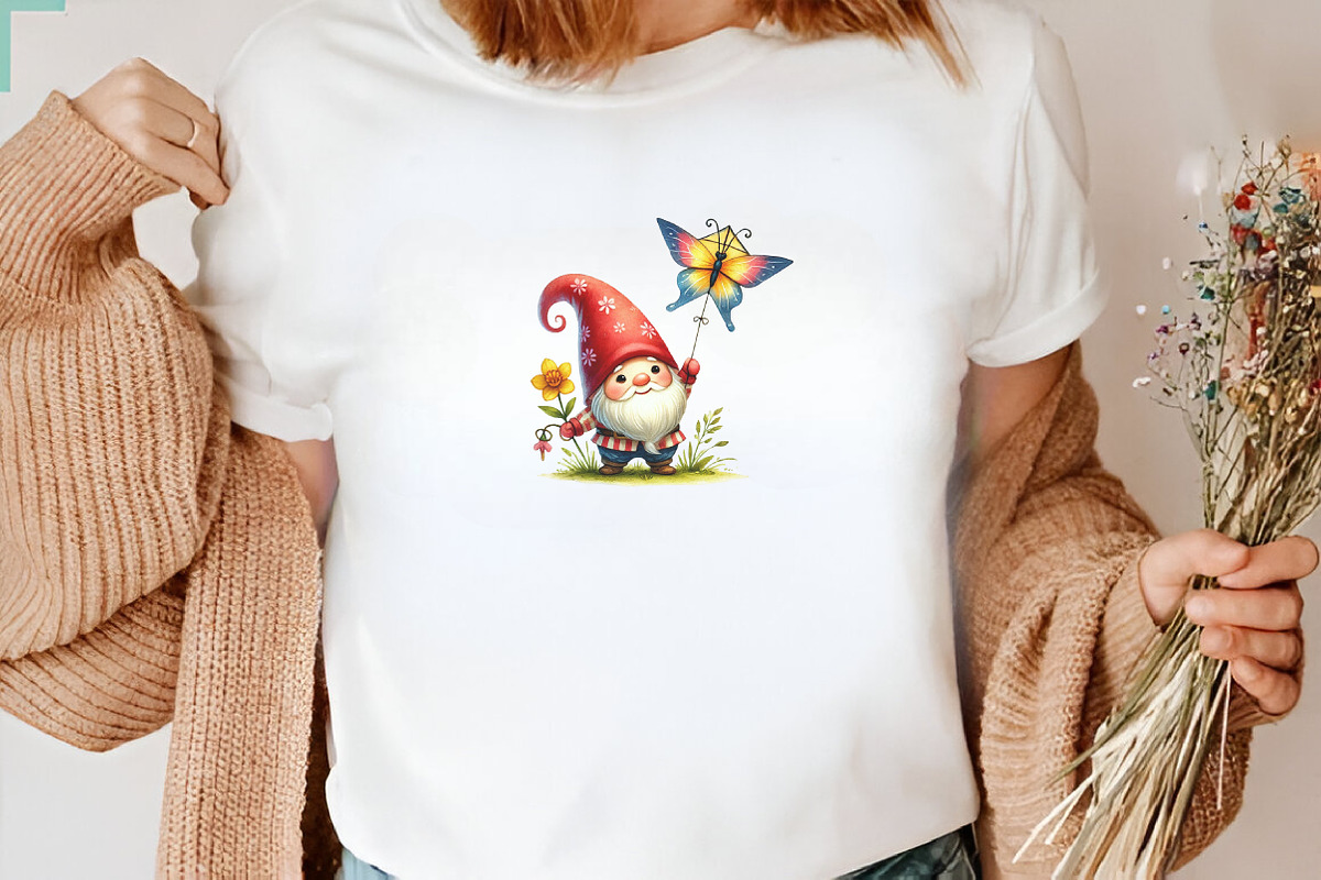 Spring Gnome Sublimation Clipart, a Seasonal Illustration by DreamArtGraphic (Photo 5 of 5)