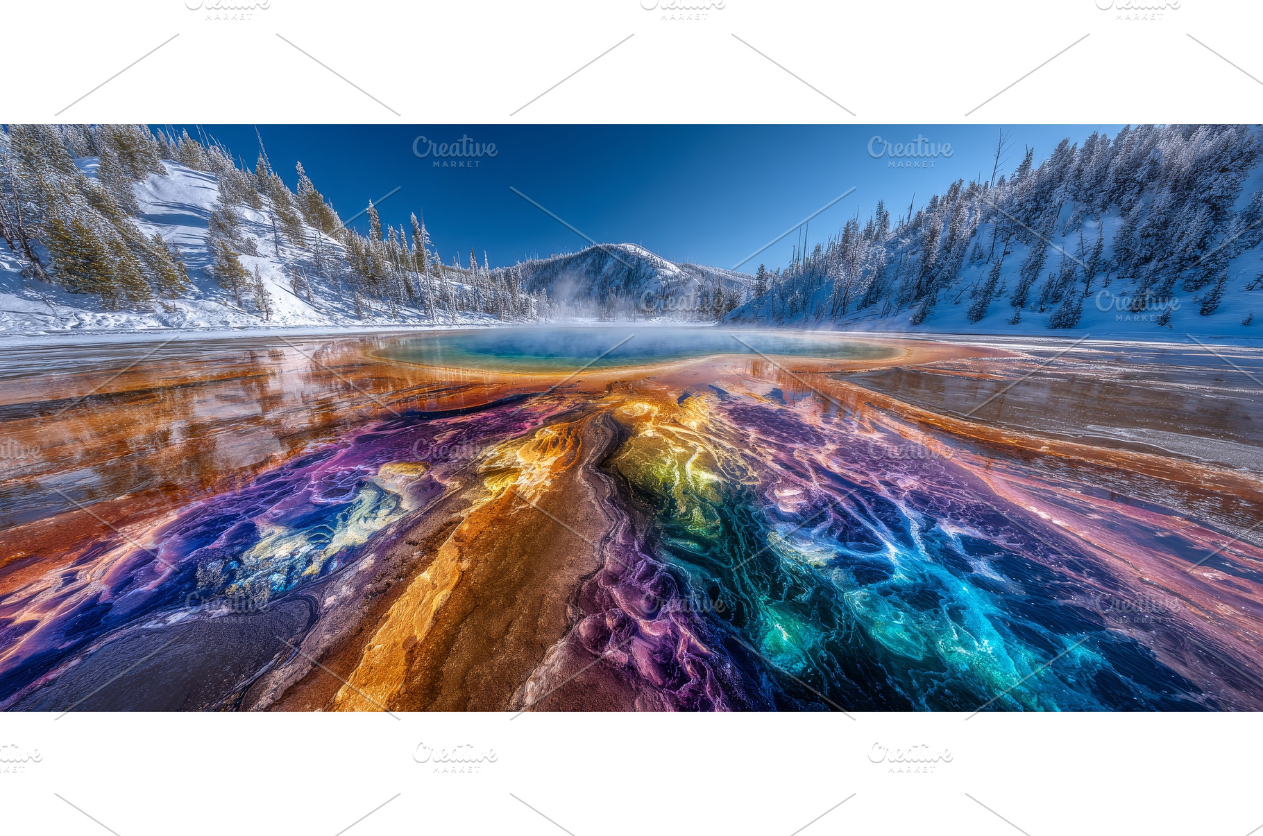 The Grand Prismatic Springs, also, a Nature Photo by ZinetroN
