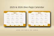 2025 CALENDAR CANVA TEMPLATE, a Stationery Template by The Little Lily Studio (Thumbnail 2 of 5)