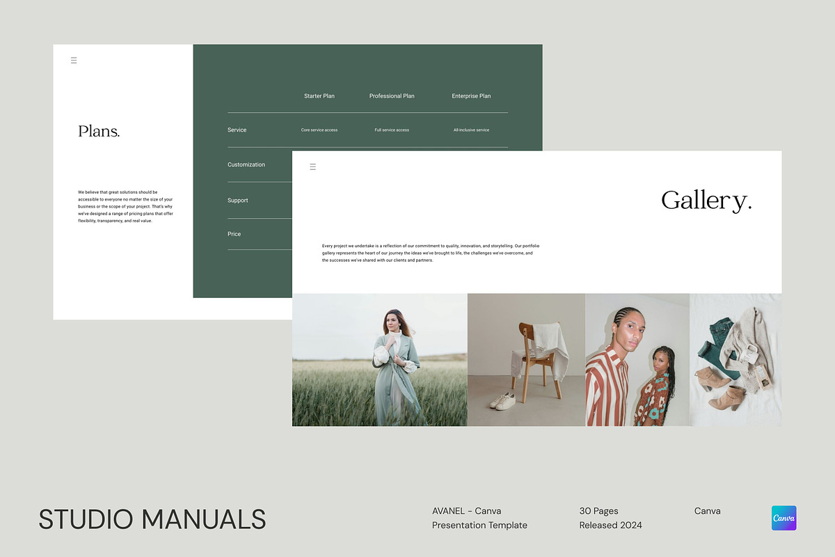 AVANEL – Canva Presentation Template, a Social Media Template by Studio Manuals (Photo 5 of 8)