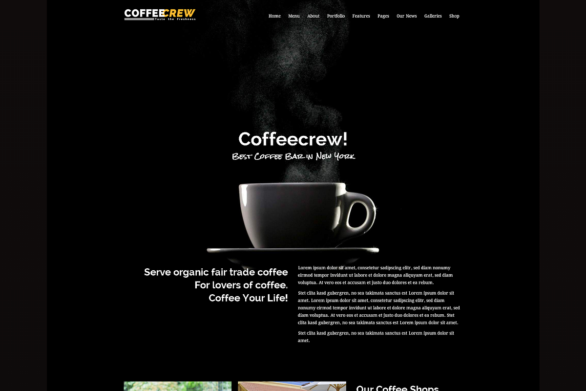 Coffeecrew - Coffee Shop WP Theme, a WordPress Template by 7Theme
