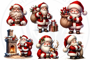 Cute Santa Claus Christmas Clipart