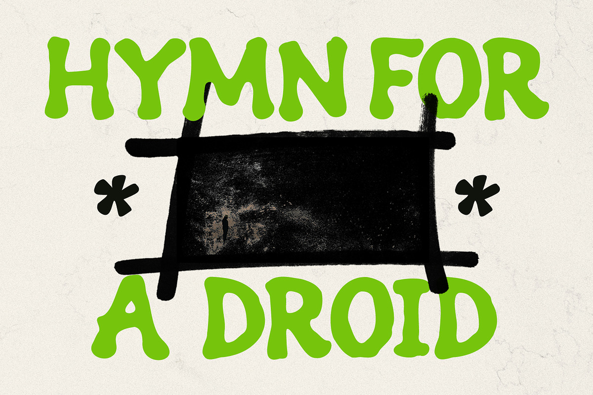 Biswom Playful Psychedelic Display, a Handwritten Font by Maulana Creative (Photo 6 of 6)