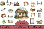 Rustic Cottagecore Winter Clipart, an Illustration by CrexoraLab (Thumbnail 5 of 5)