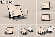 Tablet & Phone Mockup, a Print Template by AKMAL STUDIO (Thumbnail 1 of 13)