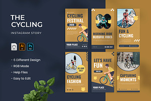 Cycling - Instagram Story, a Print Template by VUNIRA