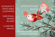 Christmas Procreate Asset Kit &, a Brushes & More by DeloresArt (Thumbnail 4 of 14)