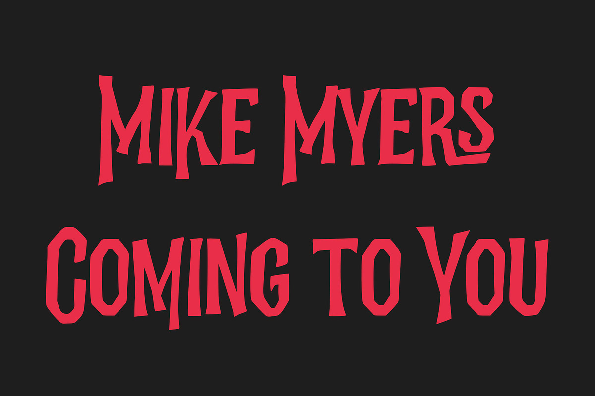 Virus Cursed Halloween Sans Vintage, a Sans Serif Font by Maulana Creative (Photo 3 of 8)