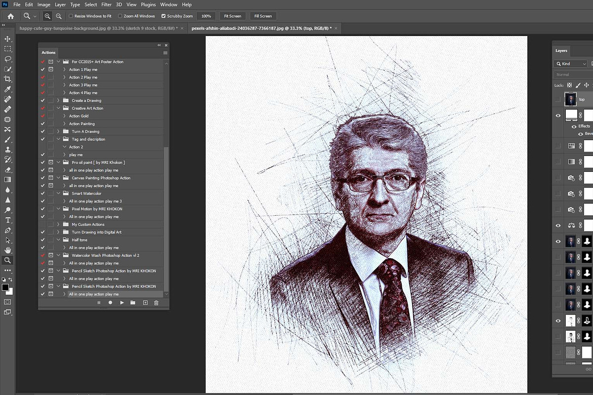 Pencil Sketch Maker, an Action Add-On by MRI STUDIO (Photo 5 of 28)