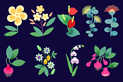 Summer flowers set – 87+ elements, a Decorative Illustration by Schumacher Shop (Thumbnail 12 of 26)