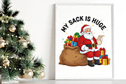 My Sack is Huge Funny Christmas PNG, an Illustration by Canvas Craft (Thumbnail 5 of 6)