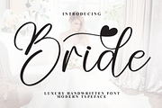 Bride | Script Font, a Handwritten Font by Scratchones (Thumbnail 1 of 9)