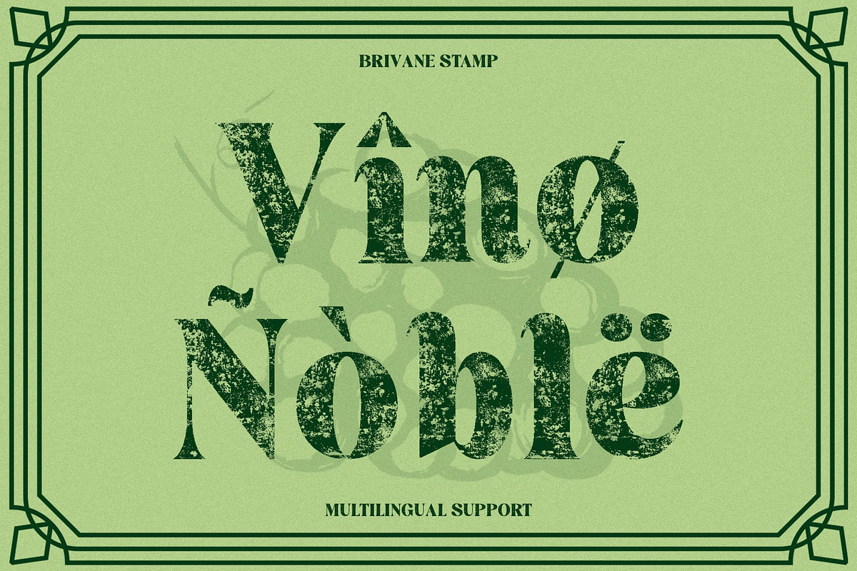Brivane Stamp, a Serif Font by Craft Supply Co. (Photo 7 of 8)