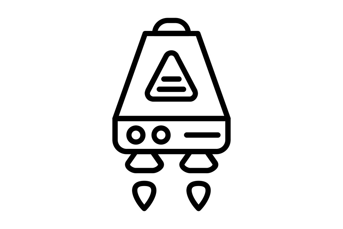 Space Capsule Line Icon, an Icon by Pexelpy (Photo 1 of 2)