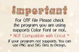 Gingerbread OTF PNG SVG