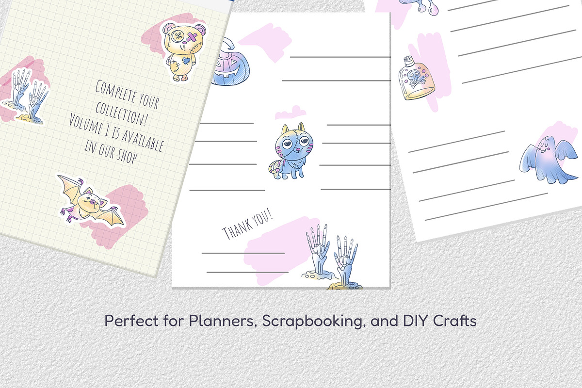 Cute Spooky Halloween Stickers Vol 2, an Object Graphic by ArtyCats (Photo 5 of 5)