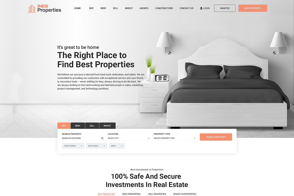INEE – Multipurpose Landing Pages, a Websites & App Template by ewises (Photo 8 of 9)