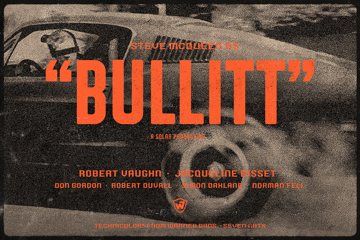 AUTOPARTS Condensed Display Font preview 3