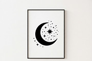50 Crescent Moon with Stars, an Empty State Illustration by Amazin_art (Thumbnail 11 of 47)