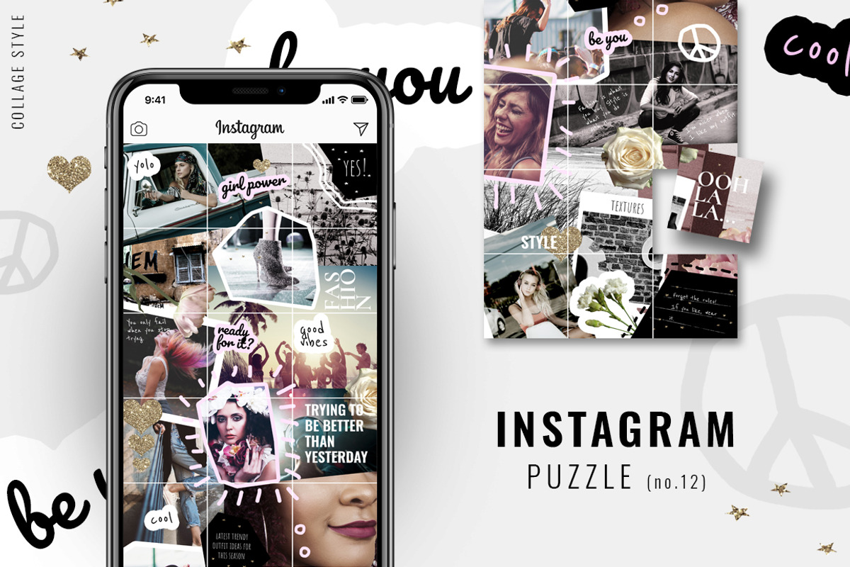 81% OFF| BUNDLE v.2-Instagram Puzzle, a Social Media Template by CreativeFolks (Photo 8 of 18)