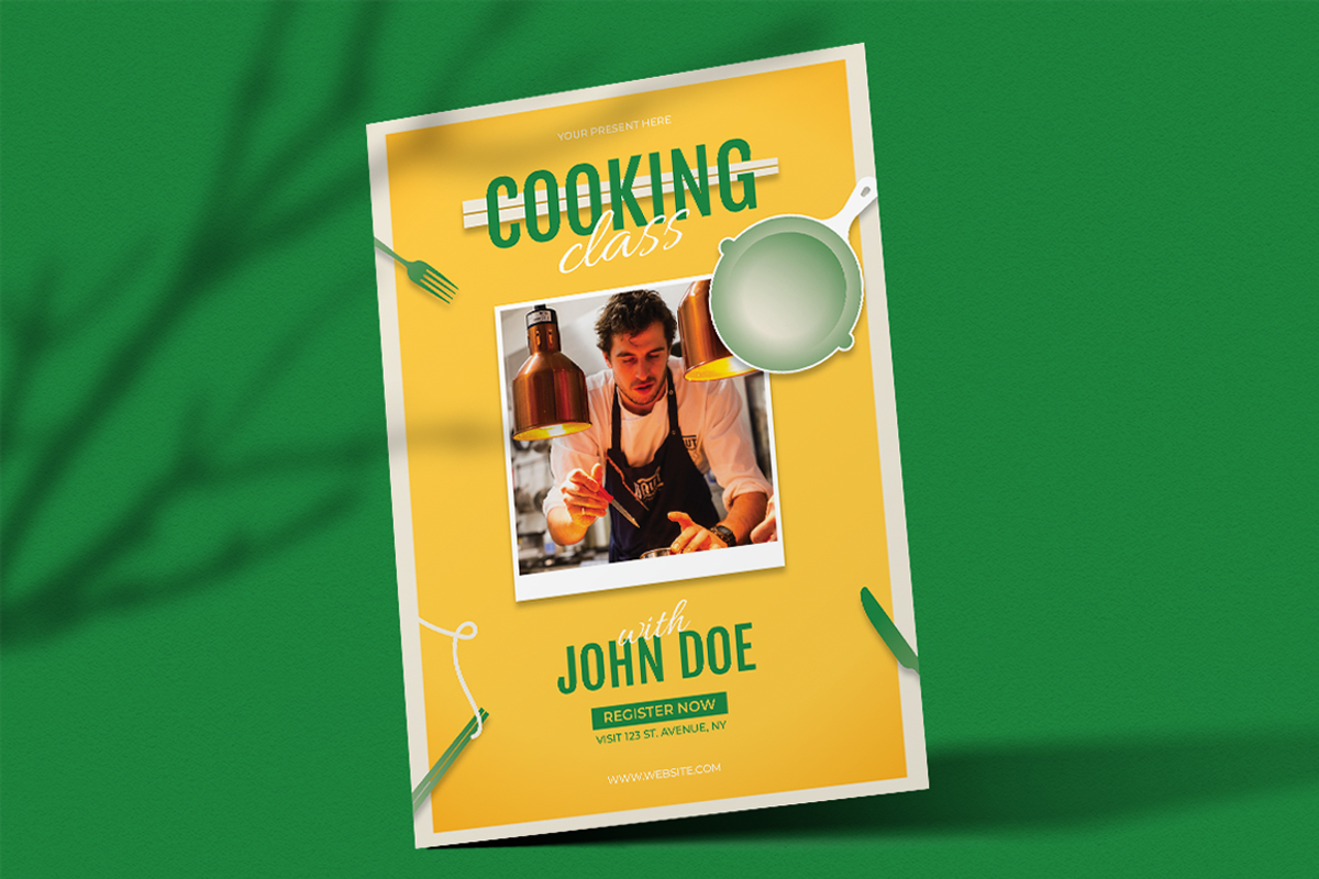 Chefan - Cooking Class Flyer, a Flyer Template by Lettha-Studio (Photo 2 of 4)