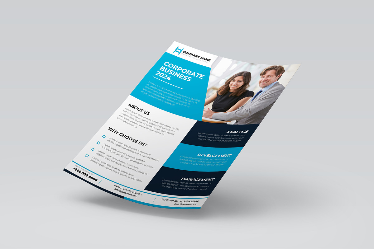 Business Flyer | Corporate Flyer, a Flyer Template by Designscozy (Photo 2 of 5)